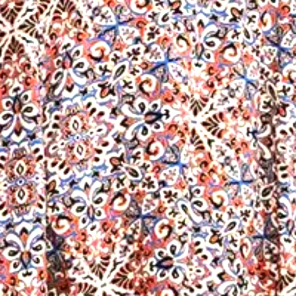 Pic VINTAGE MINI TRAPEZE POCKETS DRESS - SLEEVELESS MEDALLION PRINT - PLUS SIZE - Picture 2 of 10